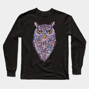 Celtic Owl Totem Long Sleeve T-Shirt